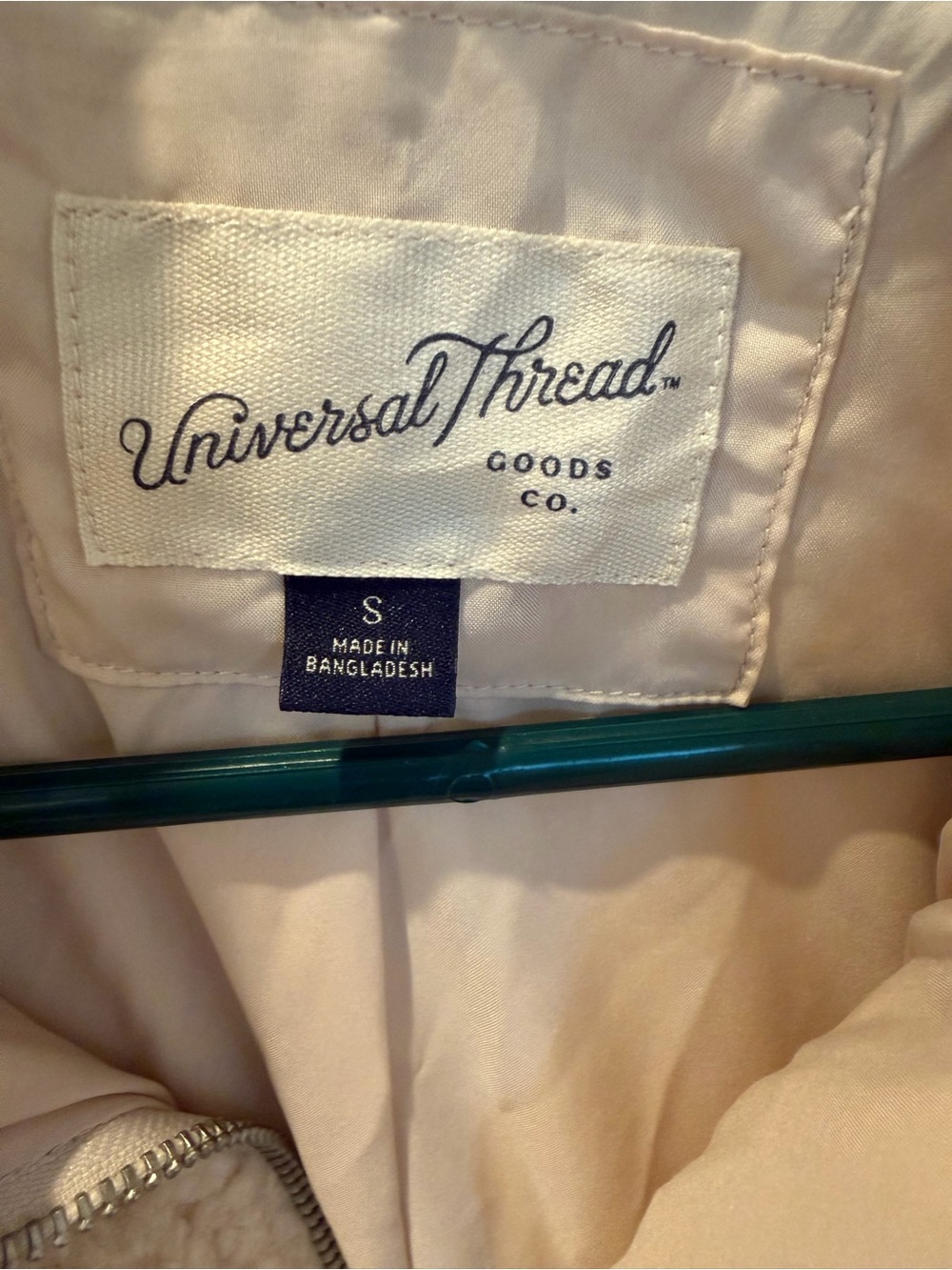 Universal Thread Cream Teddy Puffer Jacket for Women - Picture 3 of 3